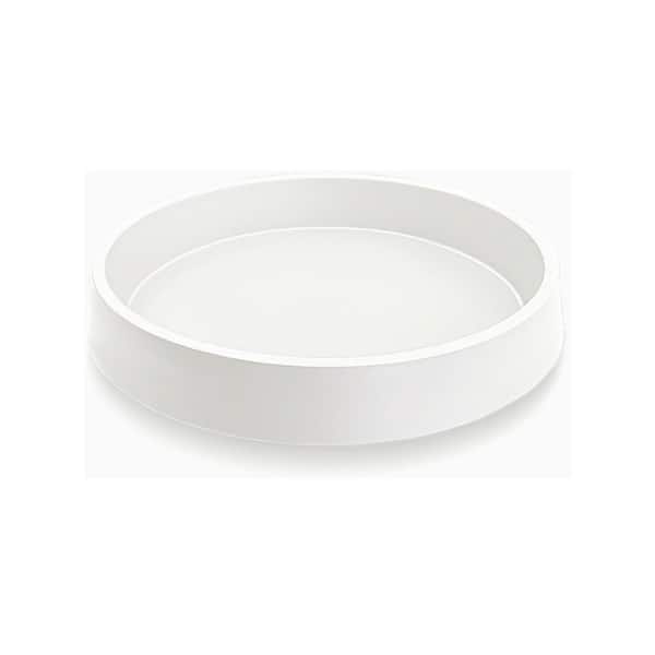 Plant Saucer Tray for Ceramic Plastic Pots, 12 in. Plant Saucers for Indoors, Pot Saucers Trays for Pots Base-White
