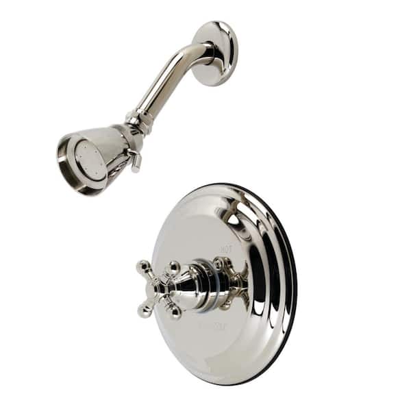 Kingston Brass Metropolitan Single Handle 1-Spray Shower Faucet 1.8 GPM with Corrosion Resistant in Polished Nickel