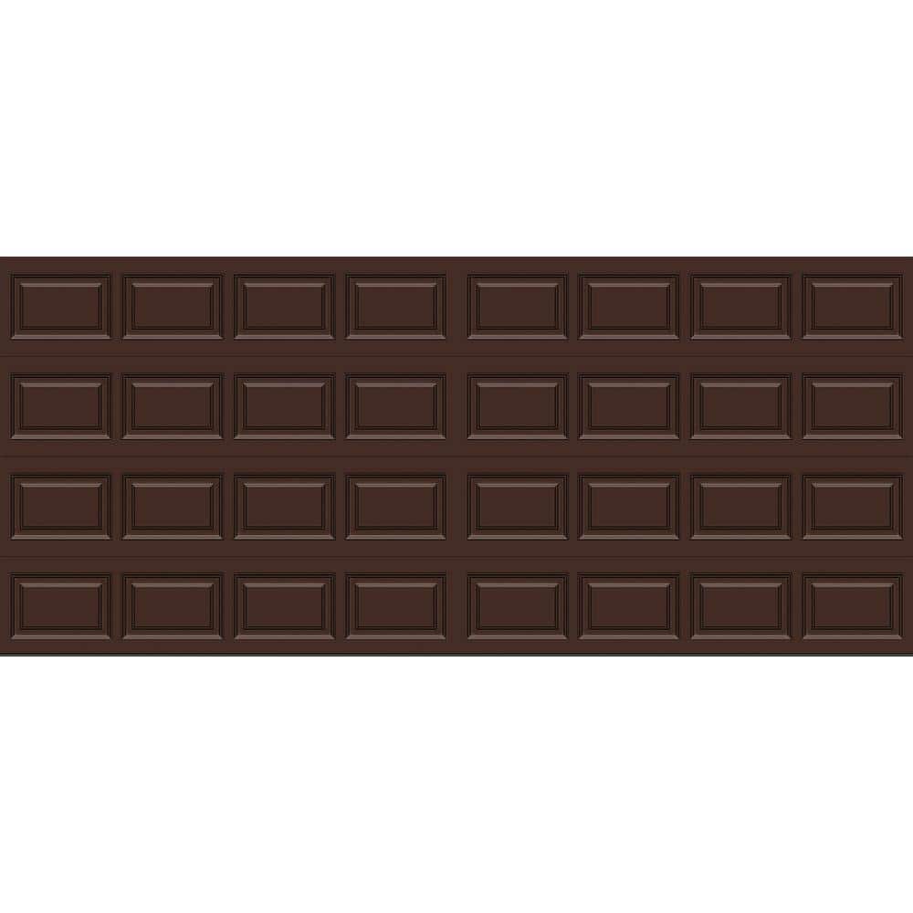 Classic Steel Short Panel 16 ft. x 7 ft. Insulated 12.9 R-Value Chocolate Garage Door without windows price history on PriceWatchPro