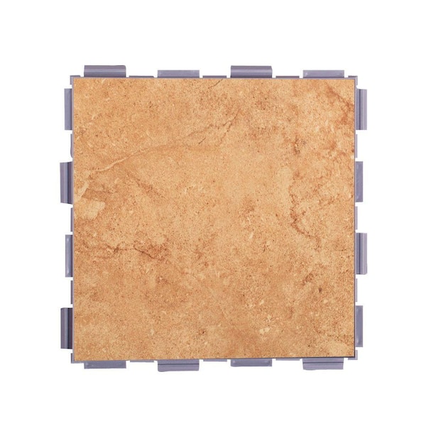 SnapStone Mocha 6 in. x 6 in. Porcelain Floor Tile (3 sq. ft. / case)