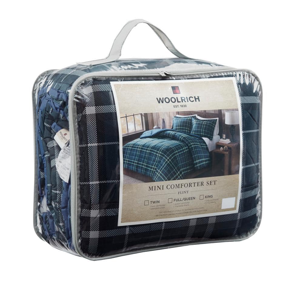King Navy Down Alternative Microfiber Comforter Set