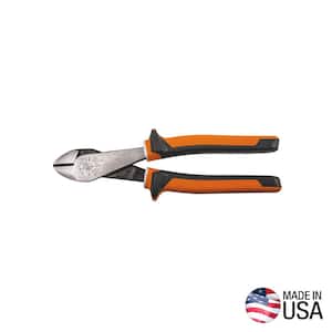 Diagonal Cutting Pliers, Insulated, Angled Head, 8-Inch