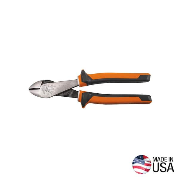 Diagonal Cutting Pliers, Insulated, Angled Head, 8-Inch