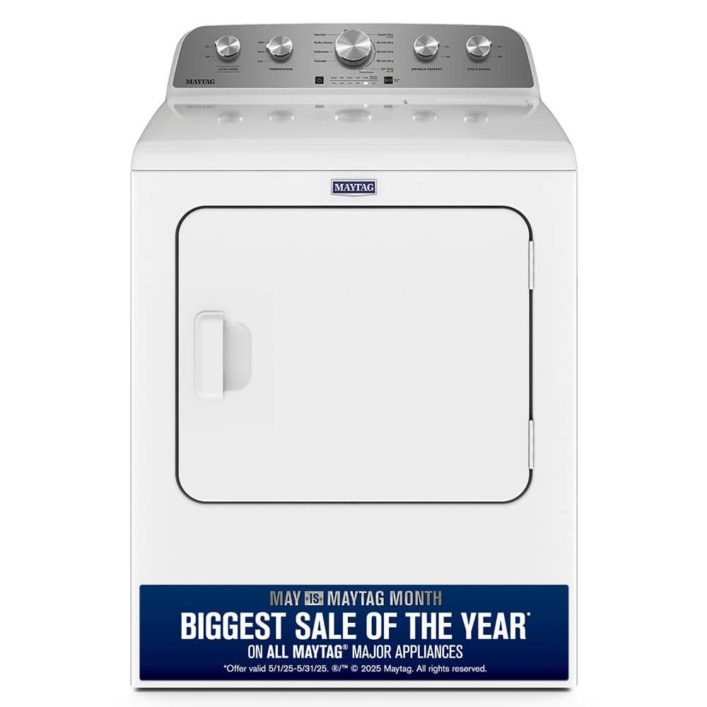 7.0 cu. ft. Vented Electric Dryer in White