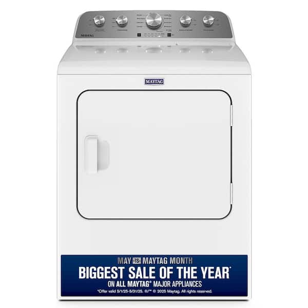 7.0 cu. ft. Vented Electric Dryer in White