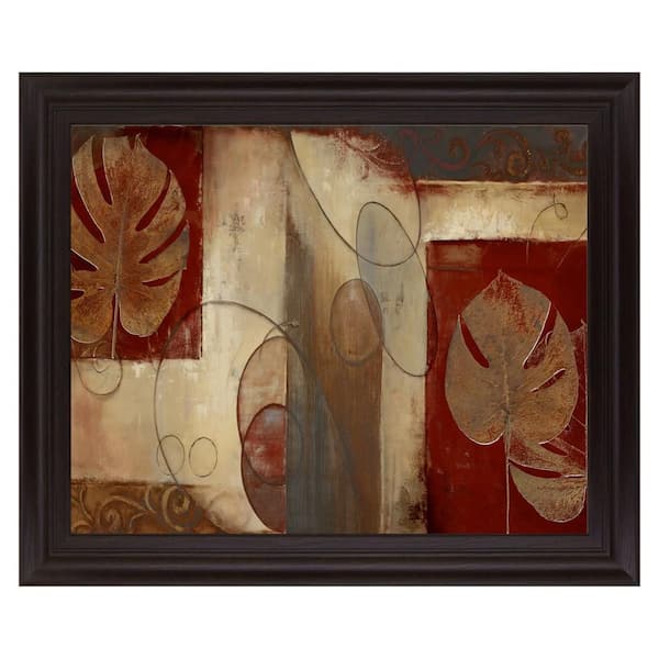 Classy Art "Inspiration In Crimson" By Patricia Pinto Framed Print Nature Wall Art 28 in. x 34 in.