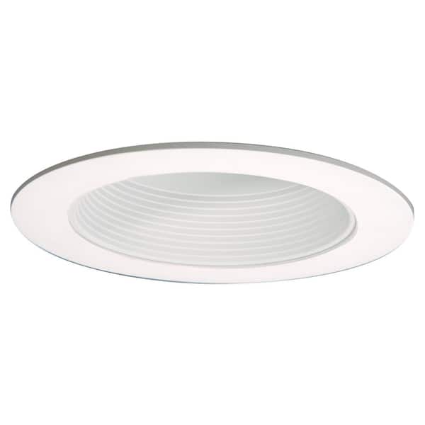 HALO ML 6 in. White LED Recessed Ceiling Light Open Baffle Attachable Module Trim