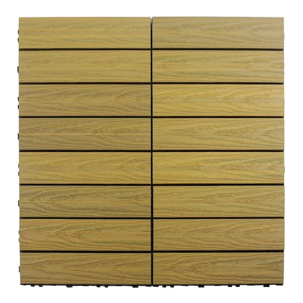 NewTechWood UltraShield Naturale 1 ft. x 1 ft. Quick Deck Outdoor 