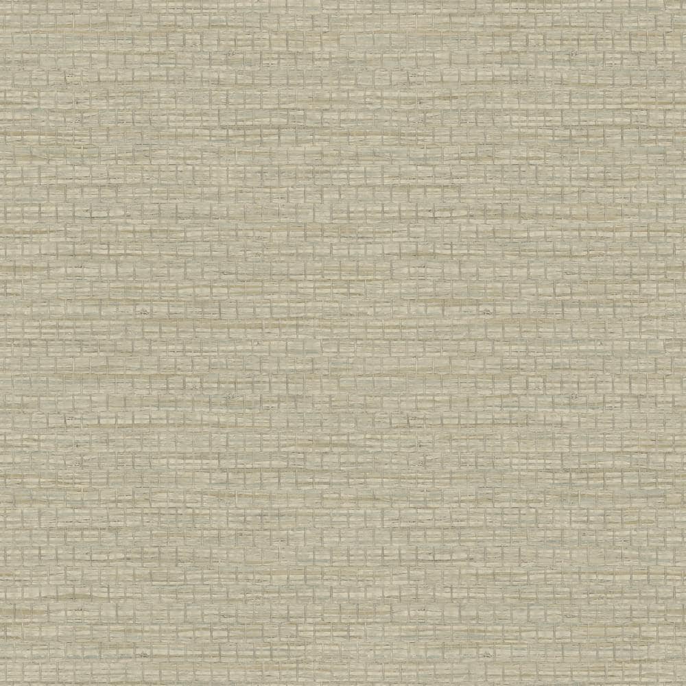 Chesapeake 8 in. W x 10 in. L Green Plaited Grass Sage Wallpaper Sample