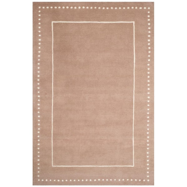 Bella Beige/Ivory 6 ft. x 9 ft. Border Area Rug