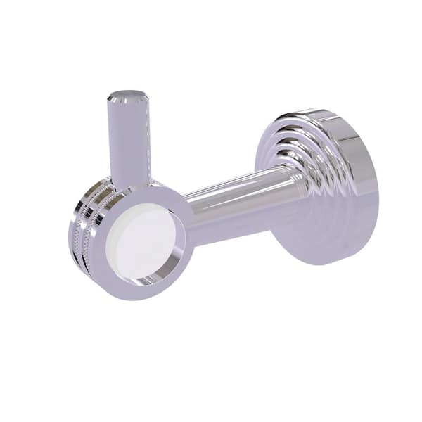 Allied Brass Pacific Beach Collection J-Hook Robe/Towel Hook with Dotted Accents in Polished Chrome