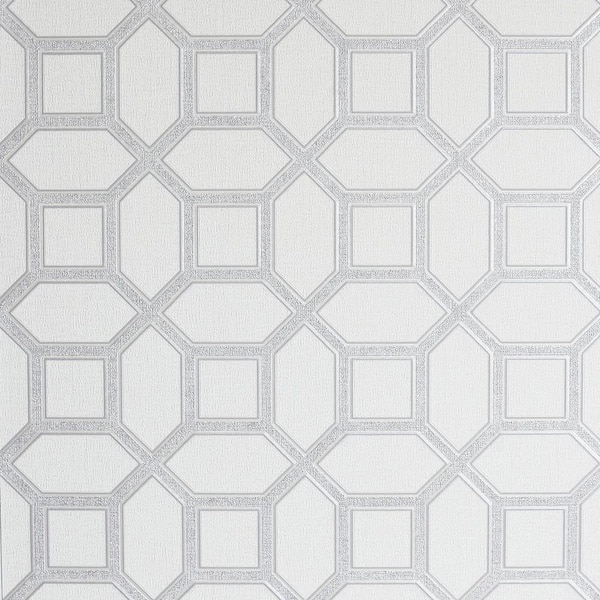 Arthouse Marjorie Grey Trellis Wallpaper Sample