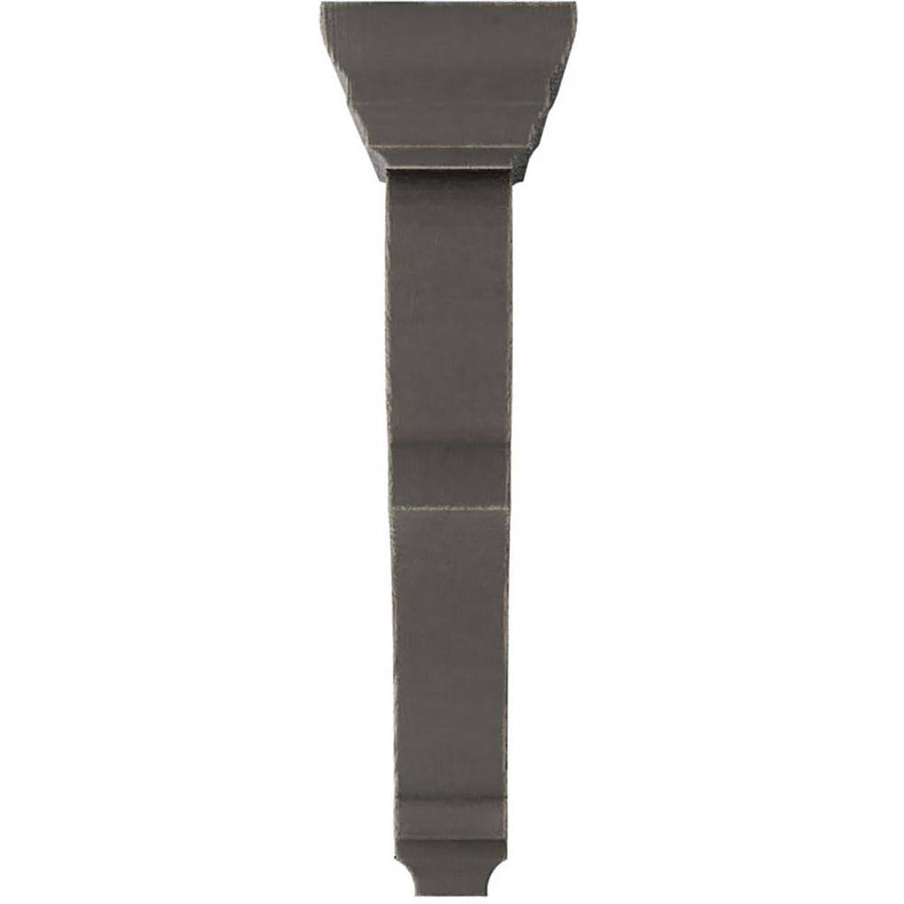 Reclaimed Grey Rubberwood Vintage Decor Corbel, 12" Height