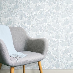 28.29 sq. ft. Blue Forest Friends Peel and Stick Wallpaper