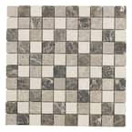 Emperador Mix 11.625 in. x 11.625 in. Square Honed Cream/Brown Marble Wall and Floor Mosaic Tile (0.938 sq. ft./Each)