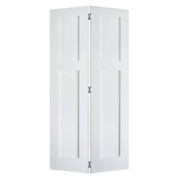 Krosswood Doors 36 in. x 80 in. Craftsman Shaker 2Panel Solid Hybrid