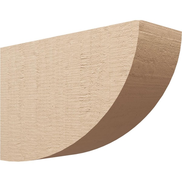 Ekena Millwork 10 in. x 20 in. x 30 in. Classic Durham Rough Cedar Woodgrain TimberThane Corbel, Primed Tan