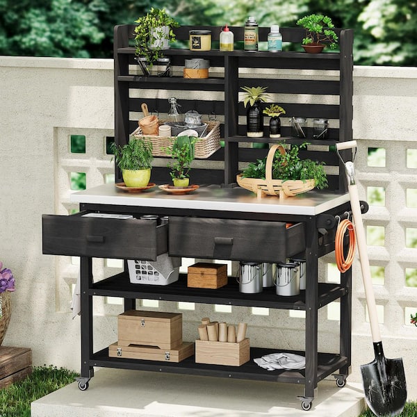 45.3 in Work Bench, Workbench with Drawer Storage, heavy-duty
