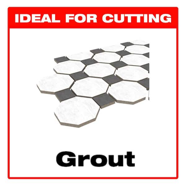 Universal Fit Diamond Grit Oscillating Tool Blade for Grout (3-Blades)