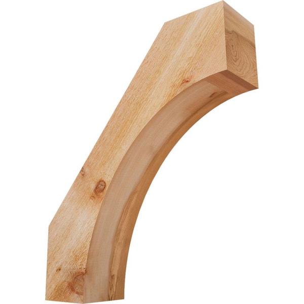 Ekena Millwork 6"W x 22"D x 26"H Westlake Rough Sawn Knee Brace, Western Red Cedar