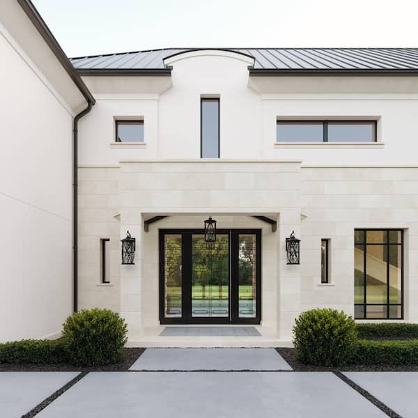 Millbrooke Large 10 in. W 3-Light Antique Bronze Outdoor Wall Mount Lantern with Water Glass