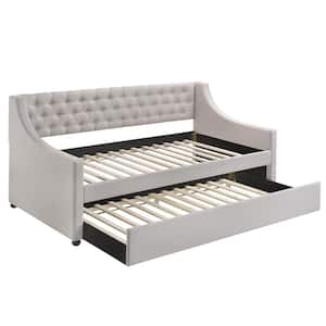 Lianna Fog Twin Fabric Daybed & Trundle
