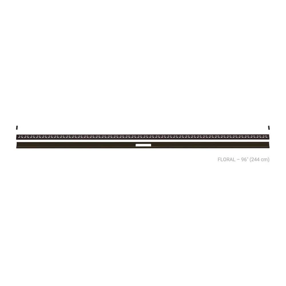 Kerdi-Line-Vario Bronze 96 in. Floral Grate and Channel Floor Installation Kit for Accessory price history on PriceWatchPro