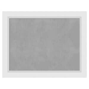 Blanco White 28 in. x 22 in. Framed Magnetic Board