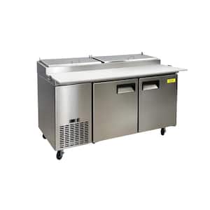 71 in. 16.9 cu. ft. Pizza Prep Table EIL2 Stainless