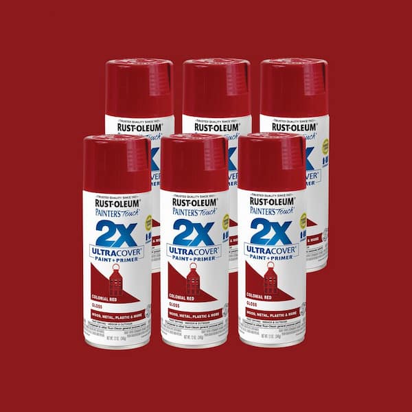 12 oz. Gloss Colonial Red General Purpose Spray Paint (6-Pack)