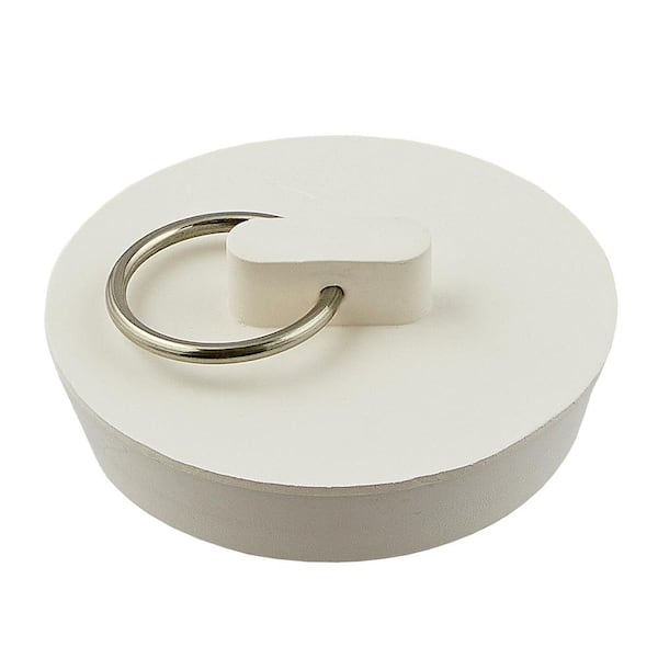 1-3/4 in. White Tub Rubber Stopper
