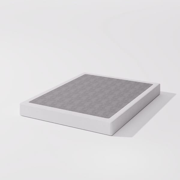 4 in. King Size Box Springs with Heavy Duty Metal Frame Mattress Foundation with Easy Clean Cover, Easy Assembly