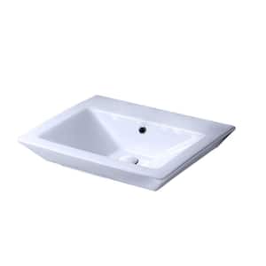 Aristocrat 18-1/2 in. Pedestal Sink Basin in White
