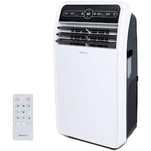 7,800 BTU (DOE) Portable Air Conditioner – Cools 200 sq. ft., Dehumidifier, Remote, 2-Speeds, Timer, White