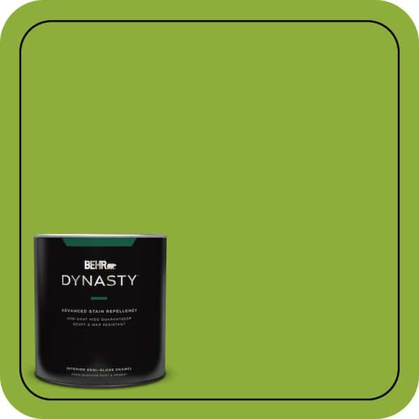 1 qt. #420B-6 New Green Semi-Gloss Enamel Interior Stain-Blocking Paint and Primer