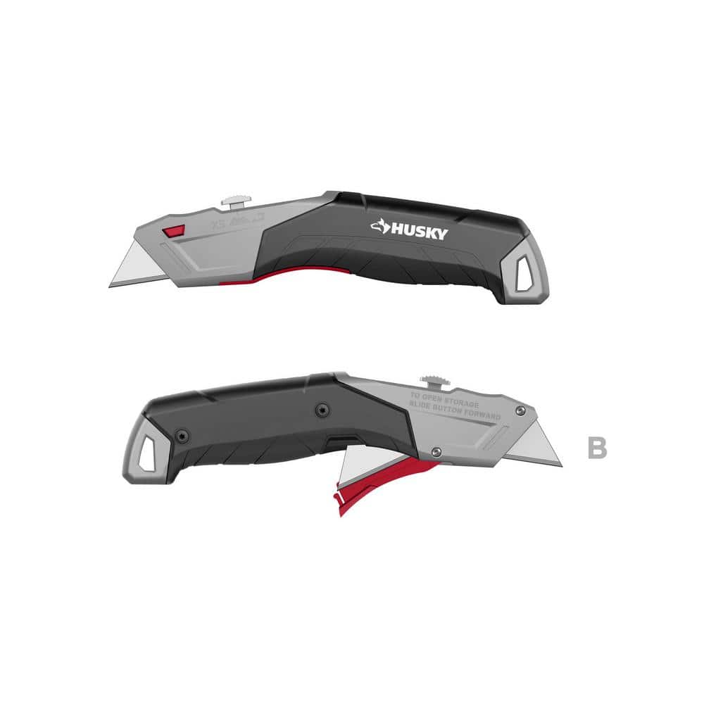 Husky AutoLoading Retractable Utility Knife 00043 The Home Depot