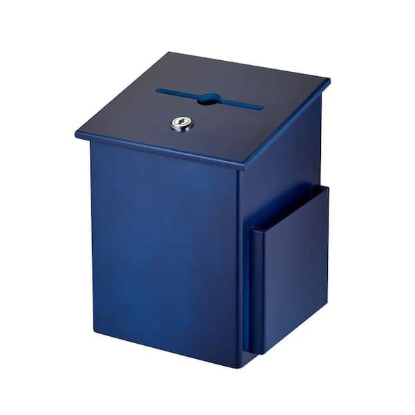 Medium Acrylic Ballot Box with Secure lock and 2 keys with 2 pockets for  sheets and Nice display area - My Charity Boxes