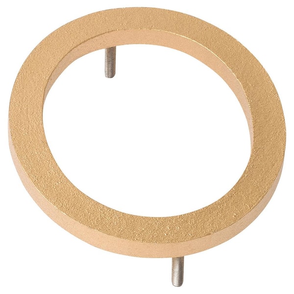 Montague Metal Products 4 in. Gold Aluminum Floating or Flat Modern House Number 0