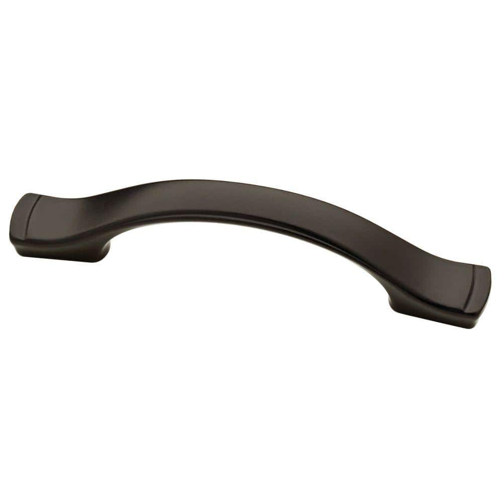Liberty Step Edge 3 or 3-3/4 in. (76/96 mm) Matte Black Cabinet Spoon Foot  Drawer Pull P18949C-FB-C - The Home Depot