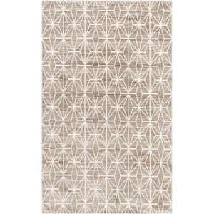 Uptown Collection Fifth Avenue Brown 5' 0 x 8' 0 Area Rug