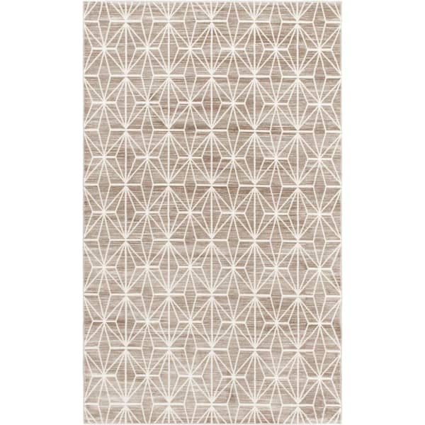 Jill Zarin Uptown Collection Fifth Avenue Brown 5' 0 x 8' 0 Area Rug