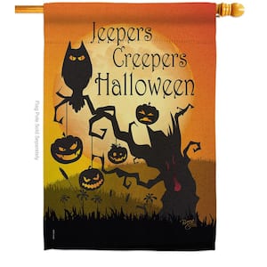 28 in. x 40 in. Jeepers Creepers Fall House Flag Double-Sided Decorative Vertical Flags