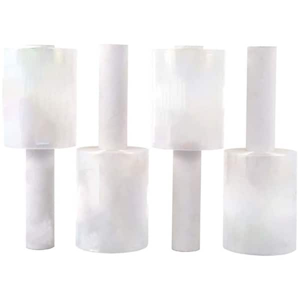 7.24 lb. Stretch Film Wraproll 10.5 x 7 x 7 Heavy Duty 80Gauge Industrial Strength Clearcling Self-Adhering Plastic Wrap