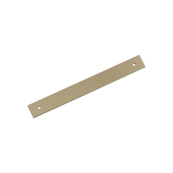 Ladera 7-9/16 in. Center-to-Center Rectangle Golden Champagne Pull Cabinet Backplate