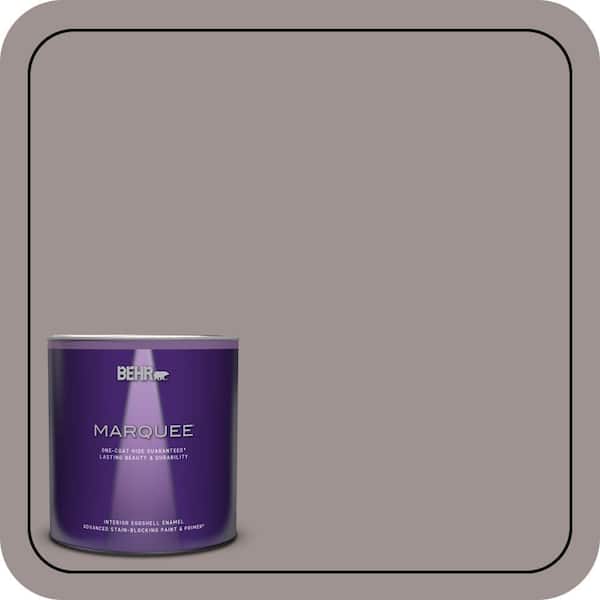 BEHR MARQUEE 1 qt. #N140-4 Tavern Taupe One-Coat Hide Eggshell Enamel Interior Paint & Primer