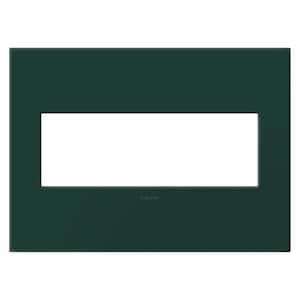 adorne 3-Gang Evergreen Decorator/Rocker Plastic Wall Plate with Microban Protection