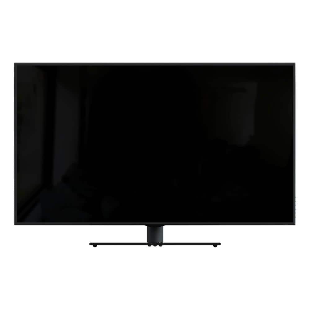 Black Glass Adjustable Tilt and Turn TV Stand for 55" LCD Displays