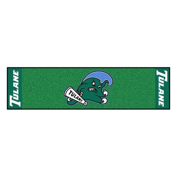 FANMATS NCAA Tulane University 18 in. x 72 in. Putting Green Mat