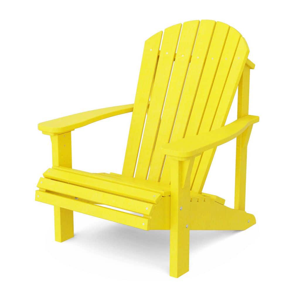 Heritage Lemon Yellow HDPE Plastic Outdoor Sunrise Adirondack Chair price history on PriceWatchPro