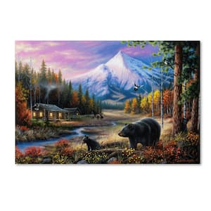 Hidden Frame Landscape Art Routine Visitors by Chuck Black 22 in. x 32 in.